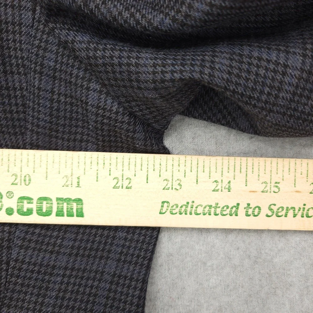 Ralph Lauren Blazer‎ Jacket Men's 42L Gray Blue Glen Check Silk Wool Blend